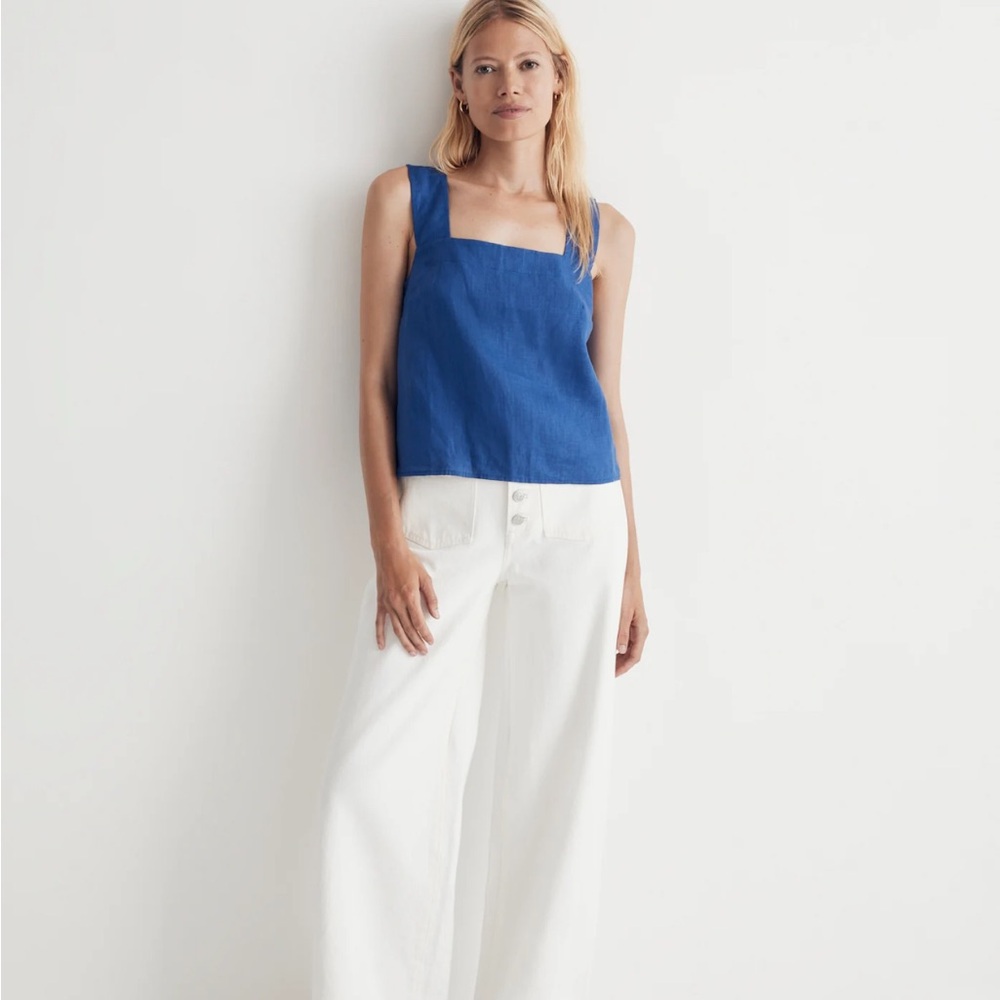 Madewell Blue Crossback Top